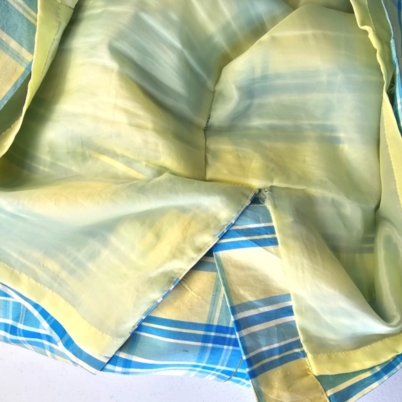 BOB MACKIE Silk Plaid Sheath Dress Size 16 - Picture 9 of 13